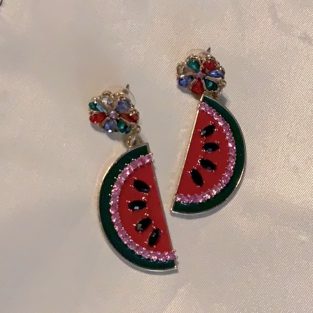 Fun watermelon earrings nwot wdooney walket